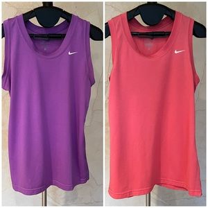 NWOT 2 Nike Dri Fit Muscle Tee/Tank - M